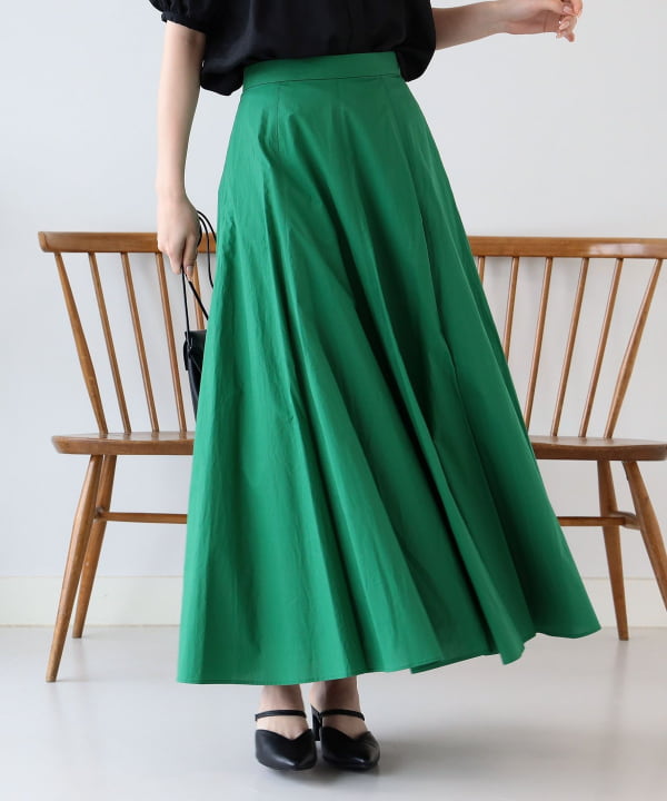 Ray BEAMS Ray BEAMS [Outlet] Ray BEAMS / Cotton Long Flare Skirt 