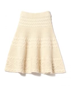 〇babaco / Rib Cable Skirt