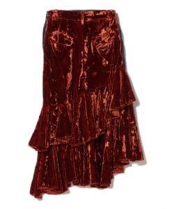 FACETASM / Velvet Denim Skirt