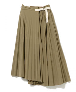 ○Uhr / Pleated Belt Skirt
