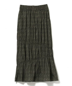 ▲○Uhr / Flower Printed Gathered Skirt