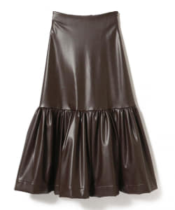 Uhr / Eco Leather Skirt●