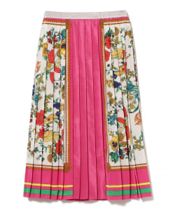 ▲○MUVEIL / スカーフ プリント スカート