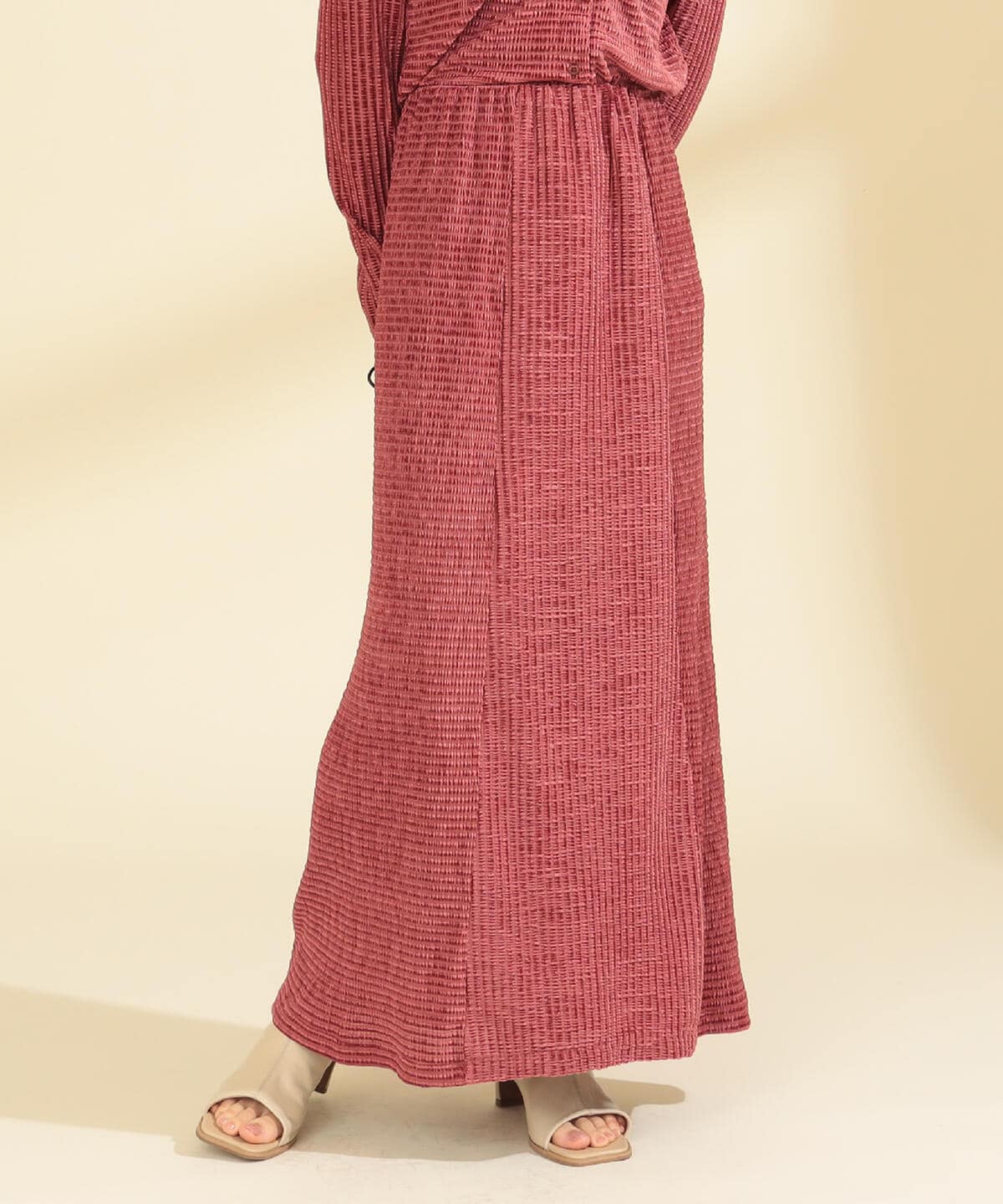 Ray BEAMS レイ ビームス / ベロア ボーダー スカート スカート WOMEN PINK ONE SIZE Ray BEAMS レイ ビームス / ベロア ボーダー スカート スカート WOMEN PINK ONE SIZE