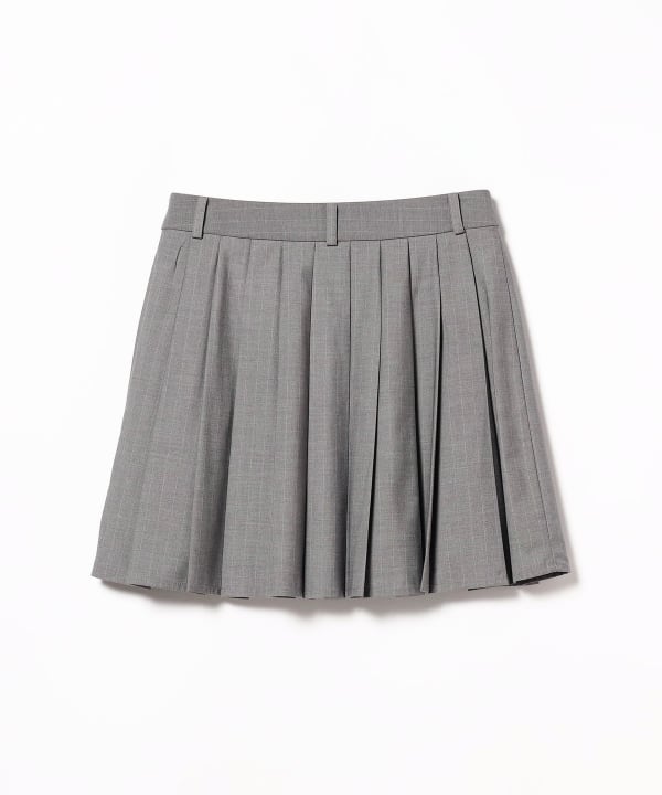 Ray BEAMS Ray BEAMS Ray BEAMS / Pinstripe pleated mini skirt