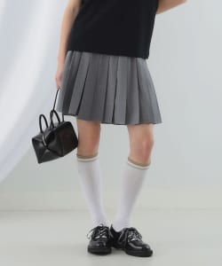 Ray BEAMS / 女裝 細條紋 百褶 短裙