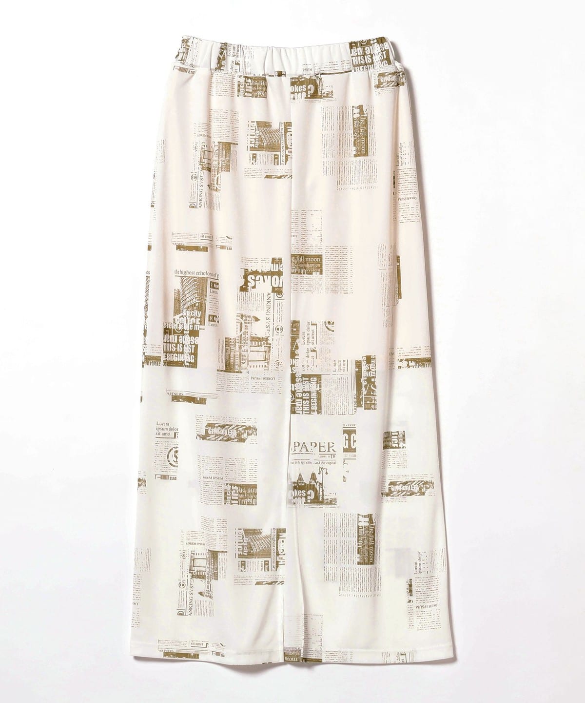 Ray BEAMS（レイ ビームス）ニュースペーパー プリント スカート
