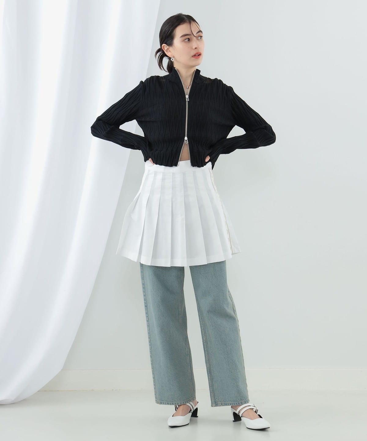Ray BEAMS（レイ ビームス）【別注】FRED PERRY / Pleated Skirt