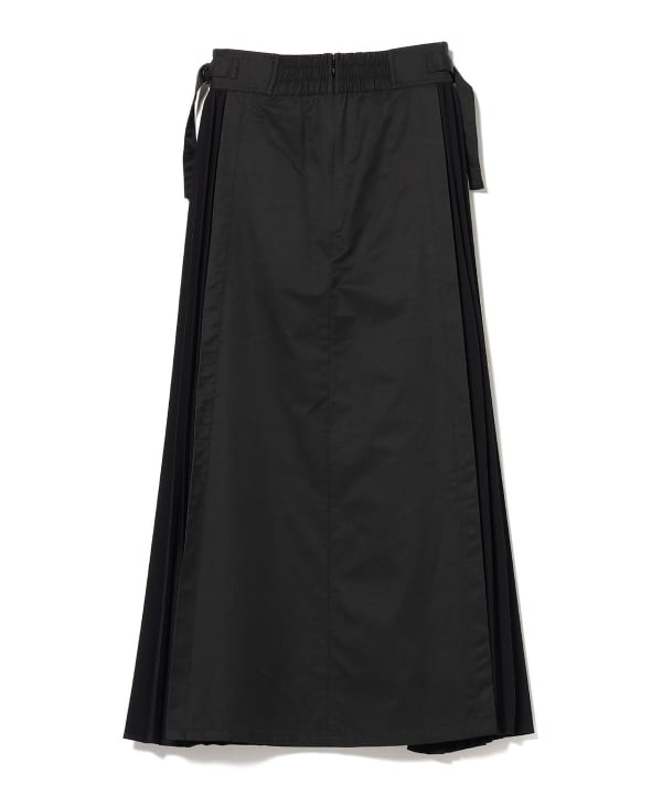 Ray BEAMS Ray BEAMS Ray BEAMS / Side pleated Kirikae skirt (maxi