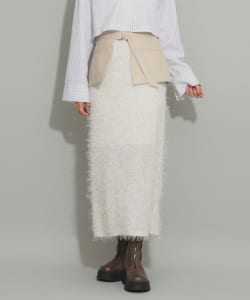 Ray BEAMS / 女裝 合成皮革 層次 長裙