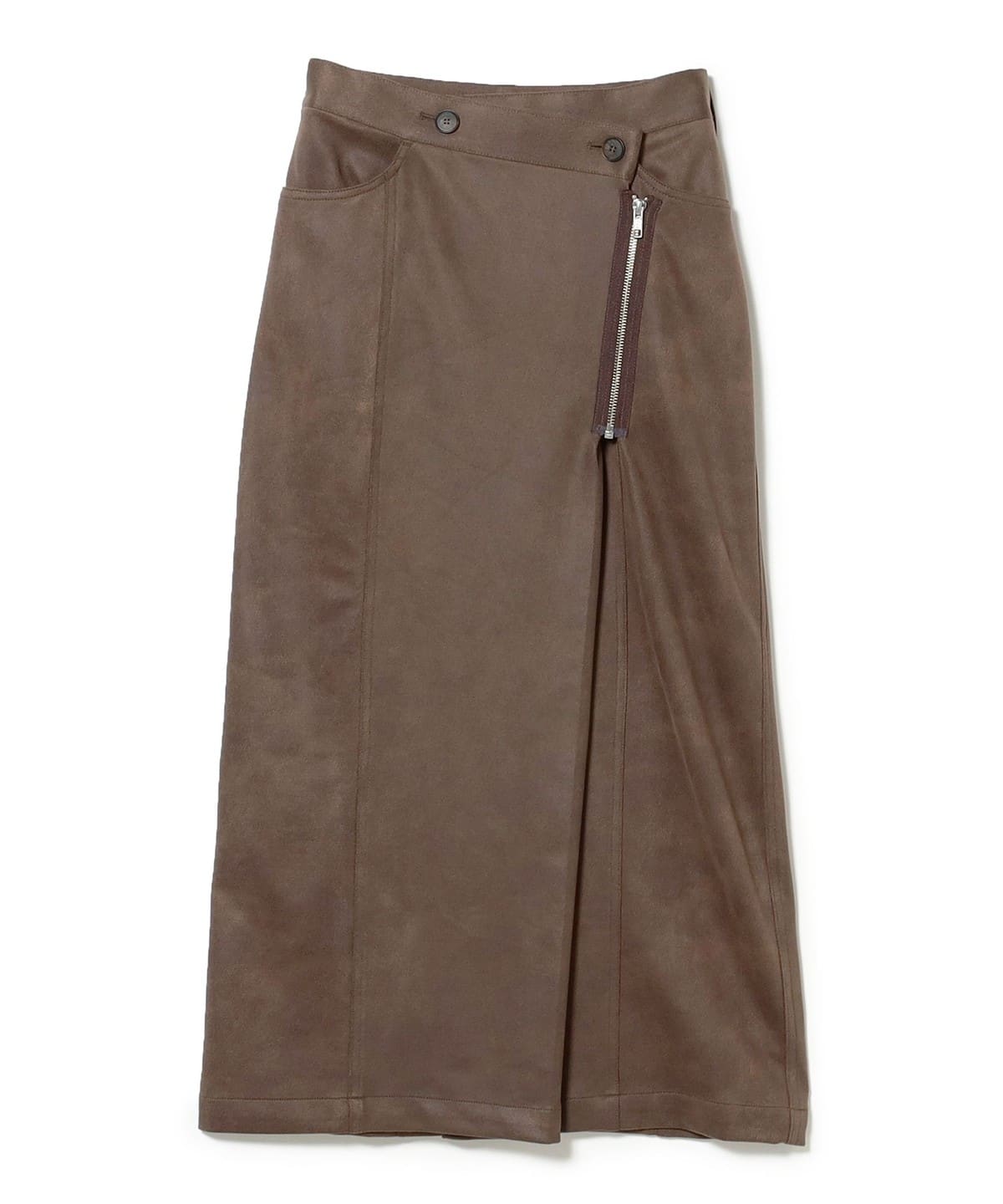RBS アールビーエス / アシンメトリー ラップ タイトスカート スカート WOMEN BROWN 0 RBS アールビーエス / アシンメトリー ラップ タイトスカート スカート WOMEN BROWN 0
