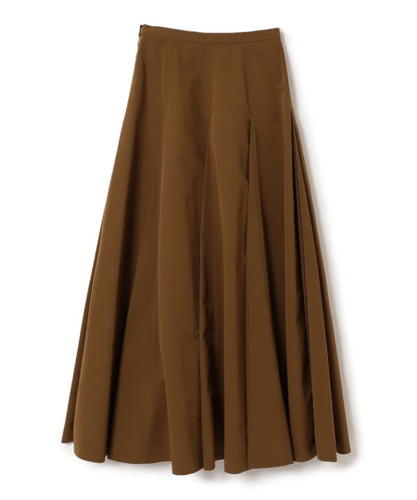 Ray BEAMS (Ray BEAMS) RBS / Taffeta Tuck Flare Skirt (Skirt Maxi / Long  Skirt) Available at BEAMS