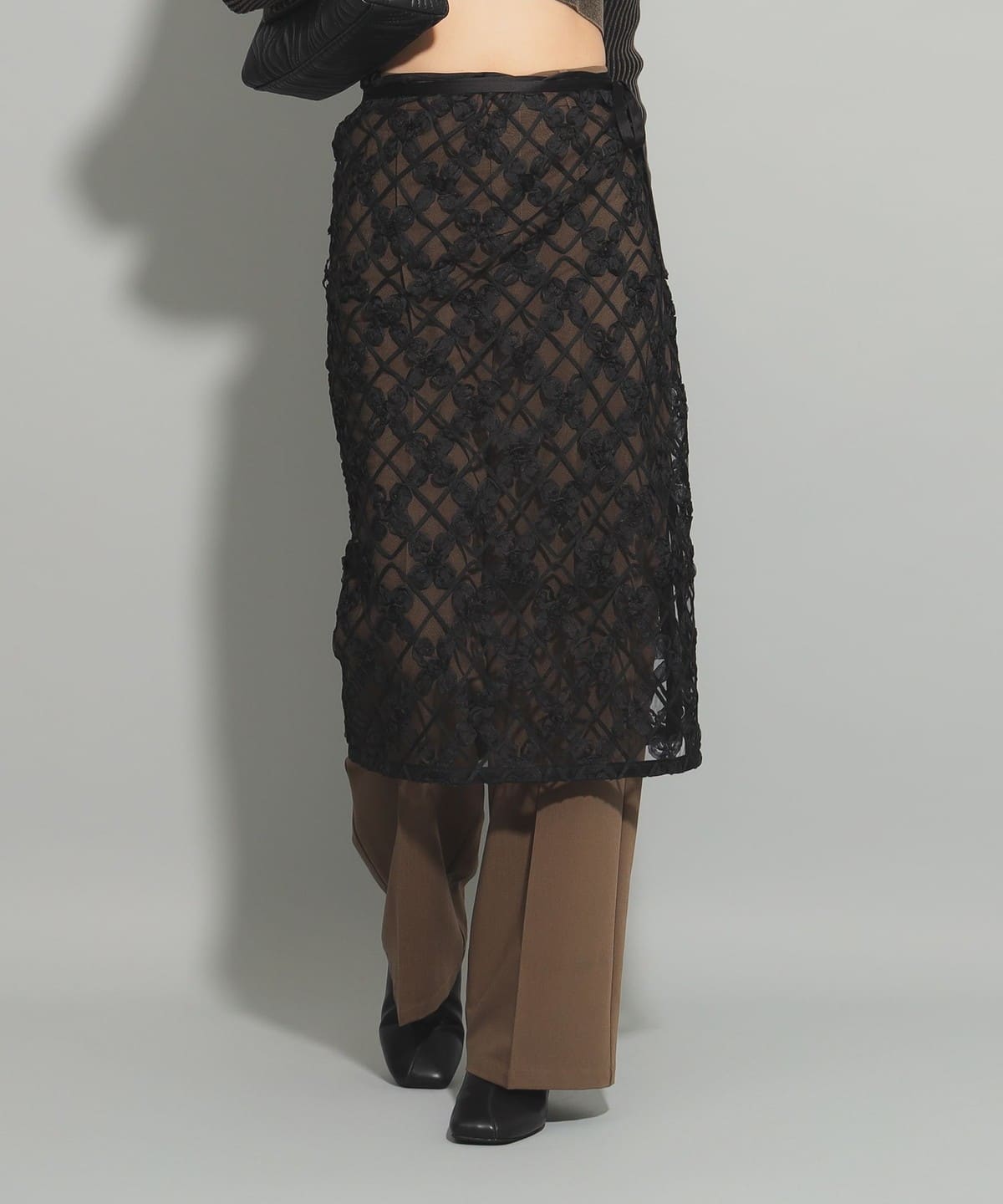 【5/8新規値下げ】チュール テープ シシュウ スカート スカート WOMEN BLACK ONE SIZE 【5/8新規値下げ】チュール テープ シシュウ スカート スカート WOMEN BLACK ONE SIZE