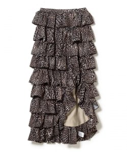 sister jane / Lennox Leopard Ruffle Skirt