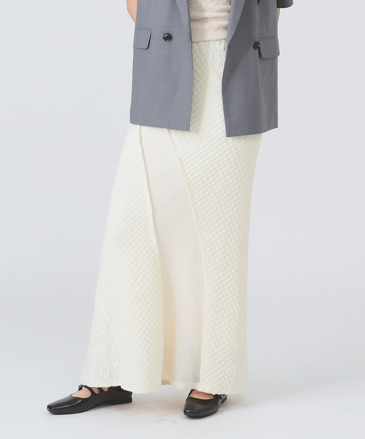 Ray BEAMS（レイ ビームス）ジャカード メッシュ キリカエ