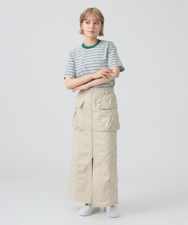 レイビームス　Ray BEAMS ロングスカート　フロントジップ　カーゴスカート Ray BEAMS（レイビームス）の「Ray BEAMS / フロント ジップ