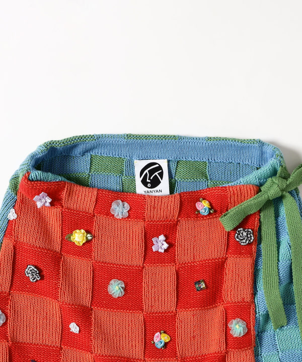 YanYan / Check Wrap Mini Skirt
