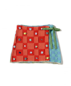 YanYan / Check Wrap Mini Skirt