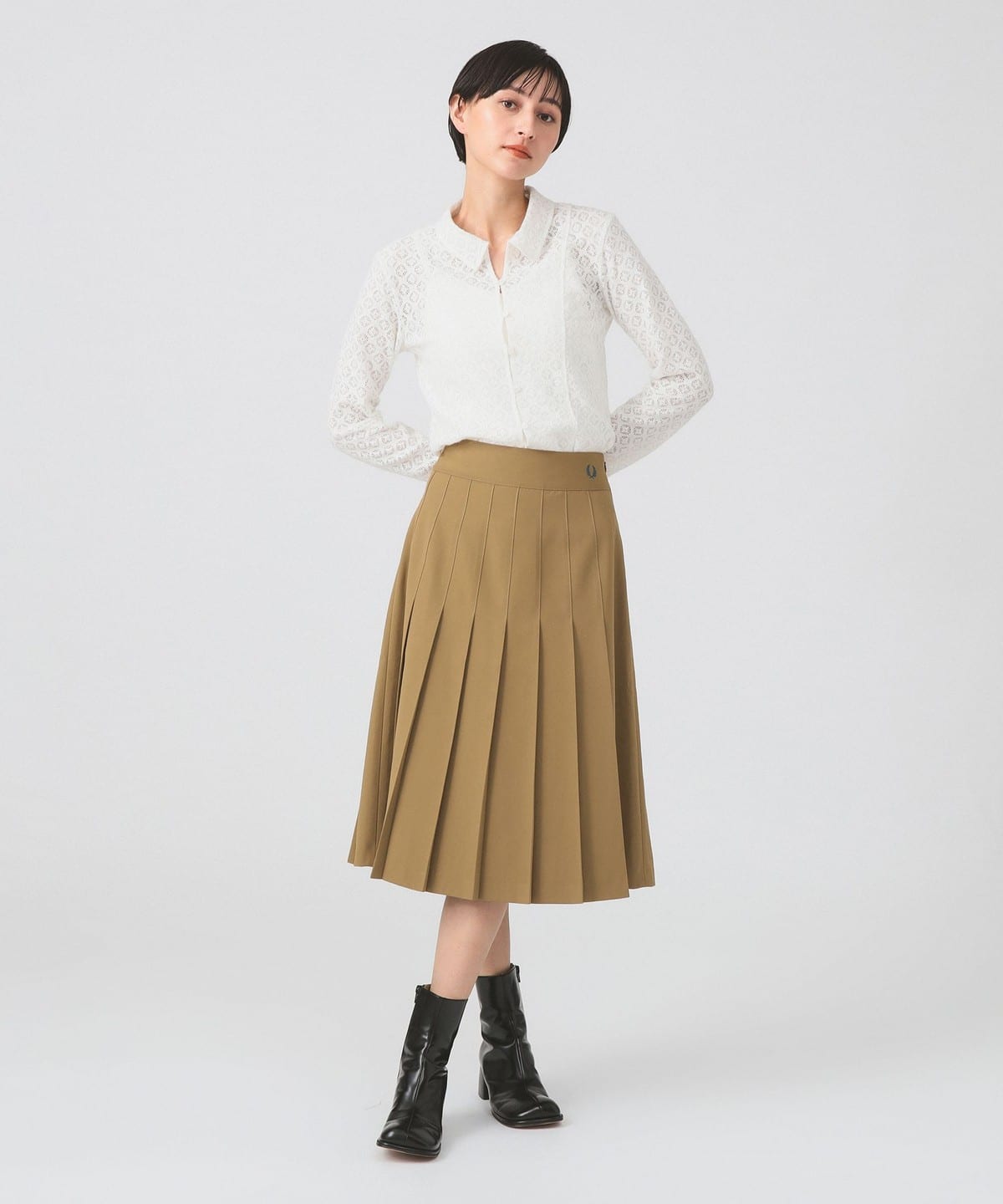 Ray BEAMS（レイ ビームス）【別注】FRED PERRY / Tennis Pleats Skirt