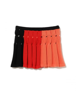 YanYan / Cotton Bao Pleated Mini Skirt