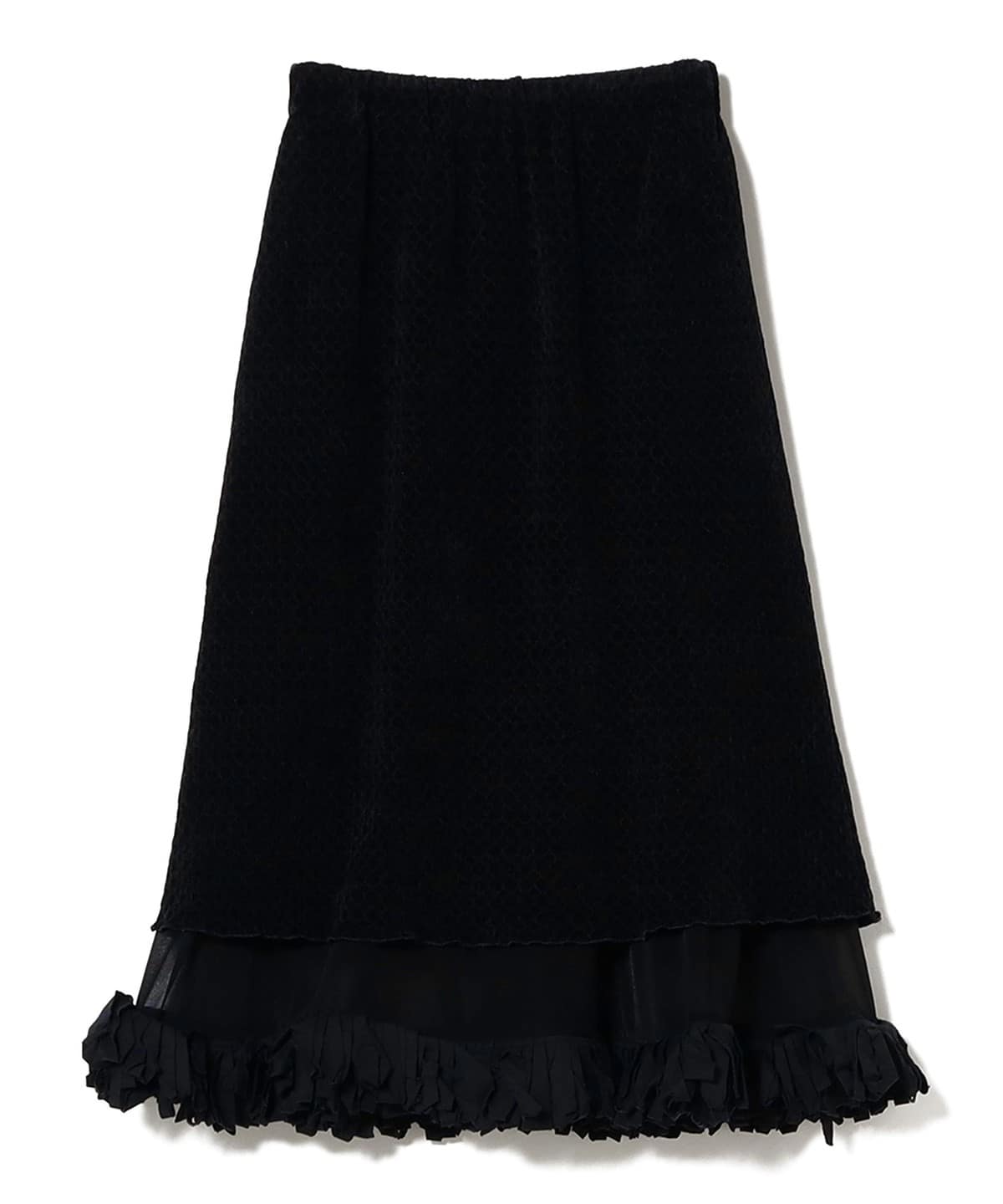 FUMIE=TANAKA フミエ タナカ / フリンジ リボン スカート スカート WOMEN BLACK 1 FUMIE=TANAKA フミエ タナカ / フリンジ リボン スカート スカート WOMEN BLACK 1
