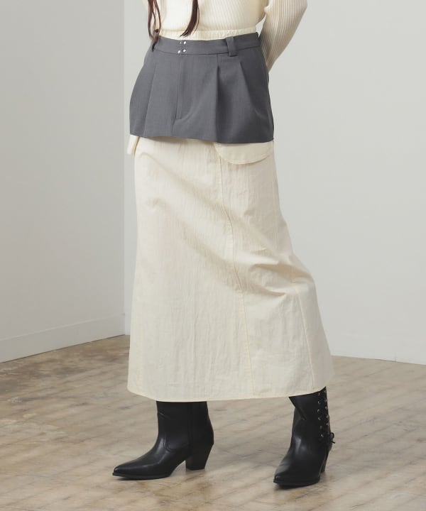 BEAMS lesbriquabraque スカート　異素材　変形　itimi BEAMS lesbriquabraque スカート 異素材 変形 itimi