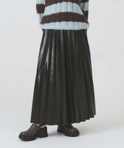 メタリックプリーツスカート