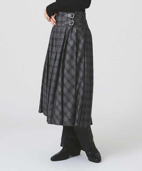 あ*☻様 【美品】Ray BEAMS チェック切り替えキルトスカート Ray BEAMS（レイビームス）の「チェック 切り替え キルト