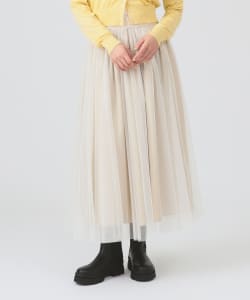 チュール ギャザー スカート