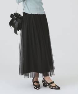 チュール ギャザー スカート