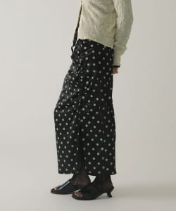 【+10%ポイントUP】ドット サテン フリル スカート