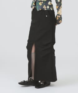 ダブル ウエスト タック スカート