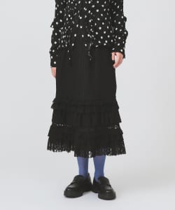 カット レース ティアード ヘム スカート