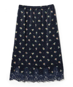 MUVEIL / ティーカップ フラワー プリント スカート