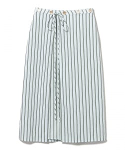 GHOSPELL / Saafiya Striped Midi Skirt