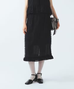 【ショップ限定商品】フリンジ フリルヘム ストレート スカート