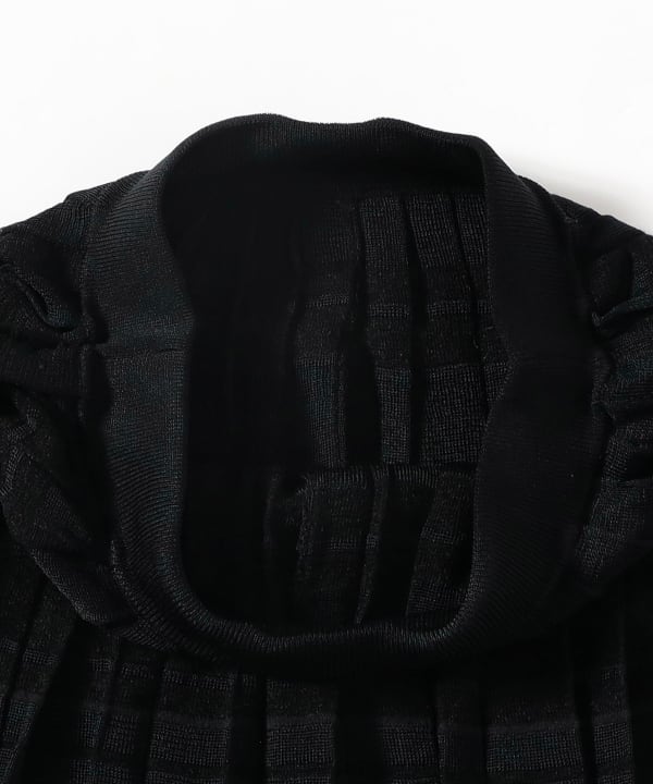 boussole / 14G Full Needle Pin-out Sheer Pleated Skirt
