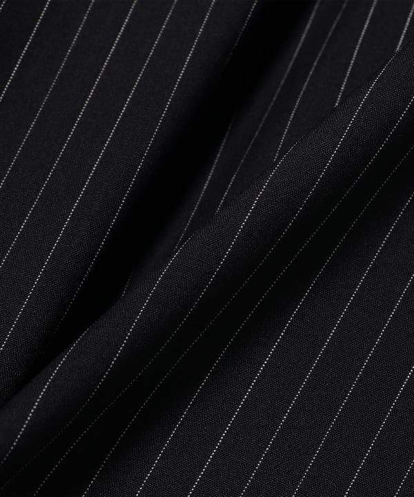 08sircus / Wool stripe layered skirt