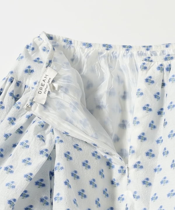 DREAM sister jane / Sea Salt Jacquard Midi Skirt
