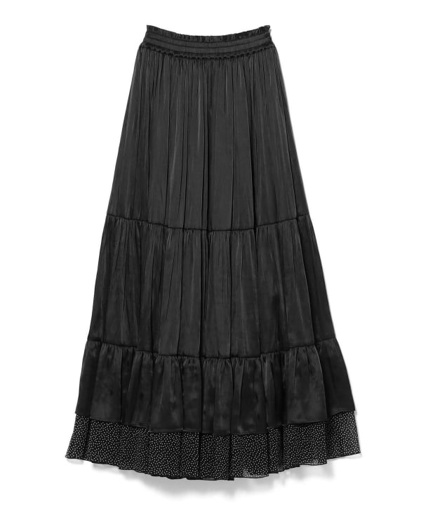 FUMIE=TANAKA / Dot End Tiered Skirt