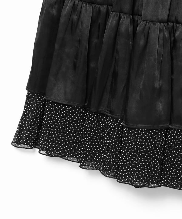 FUMIE=TANAKA / Dot End Tiered Skirt
