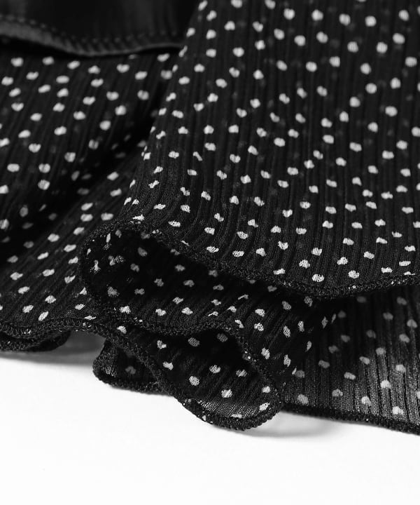 FUMIE=TANAKA / Dot End Tiered Skirt