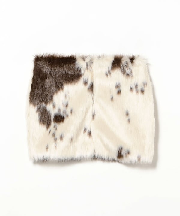 YUHAN WANG / Fur Mini Skirt