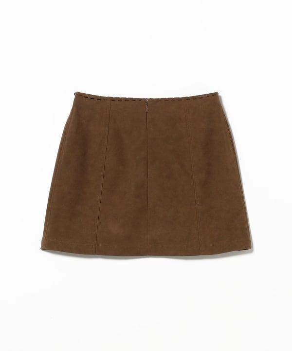 フェイク スエード ミニ スカート