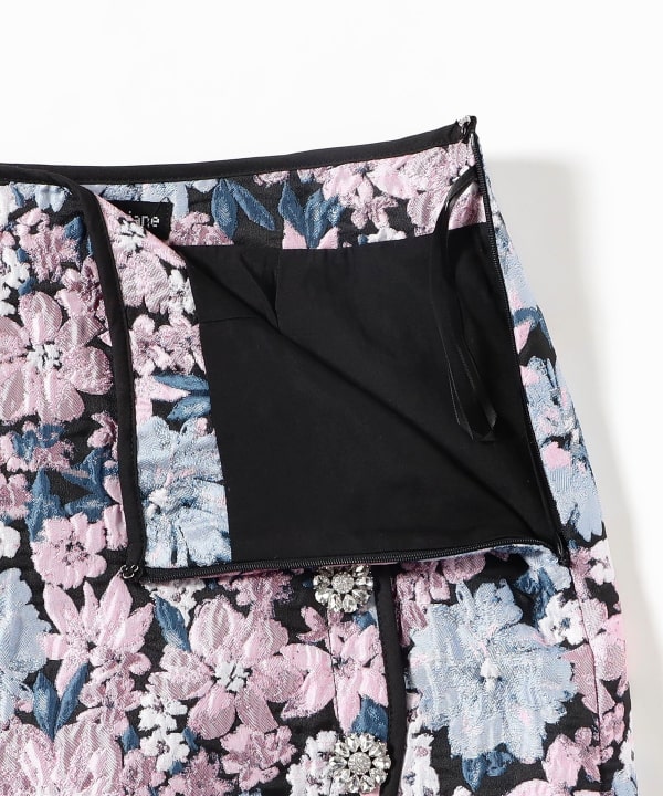 sister jane / Floral Canvas Jacquard Mini Skirt