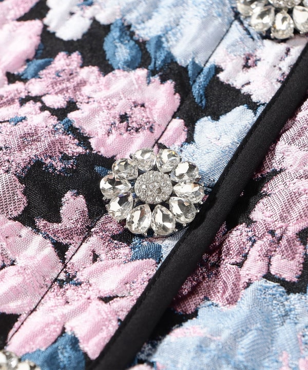sister jane / Floral Canvas Jacquard Mini Skirt