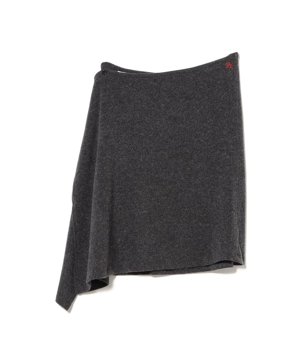 PISCESS / Button Layered Midi Skirt