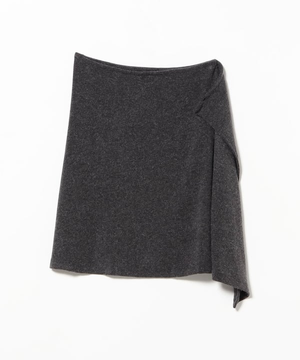 PISCESS / Button Layered Midi Skirt