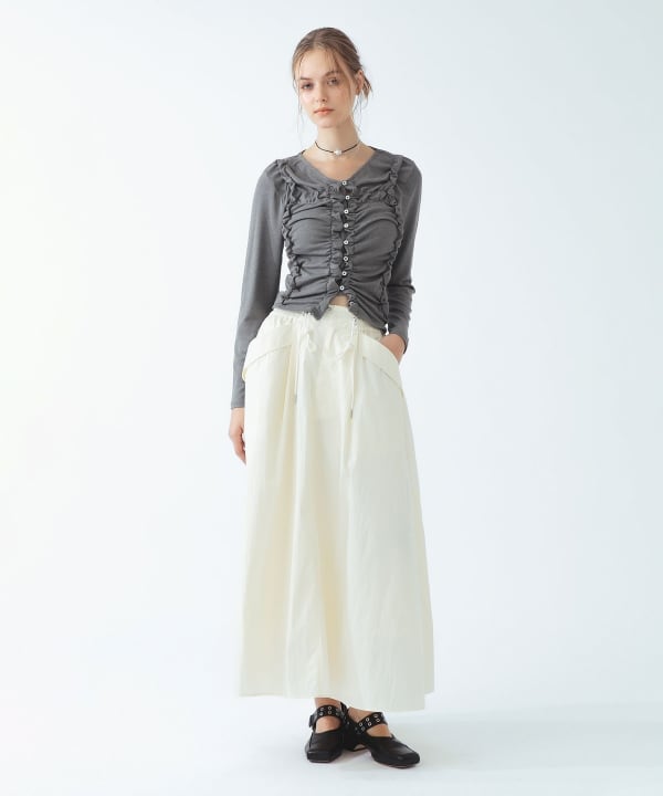 サイド レース トラック スカート