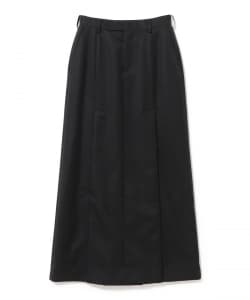 JOHN LAWRENCE SULLIVAN / WOOL GABARDINE SLIT SKIRT